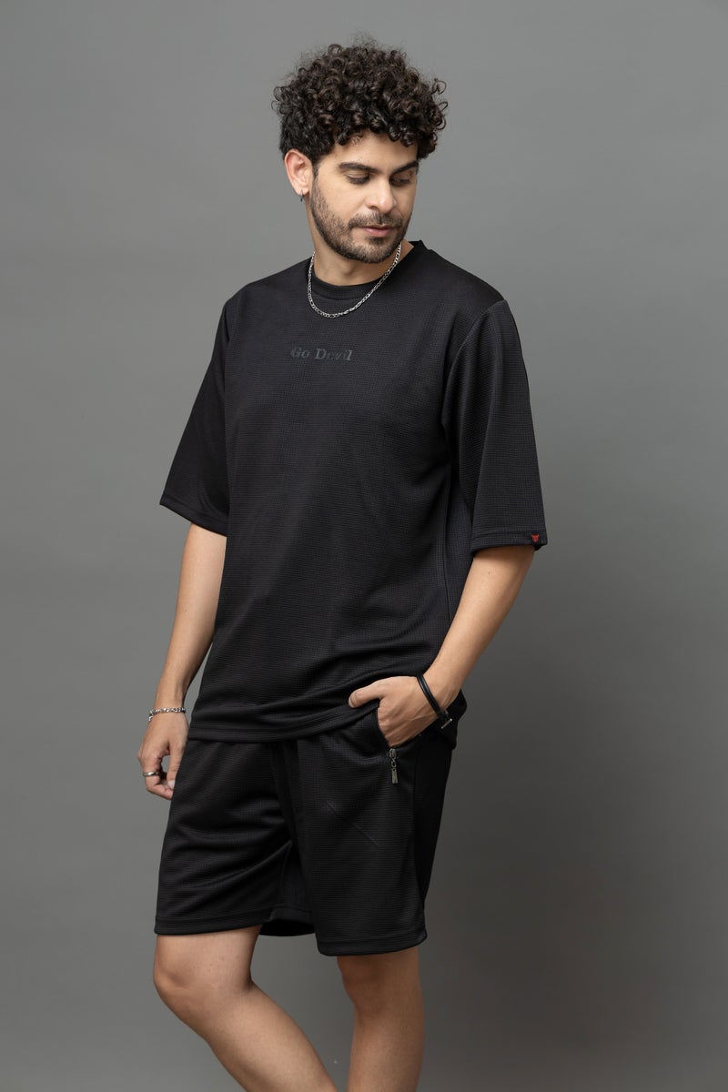 Go Devil Black Co-Ord Set for Men - Image 2